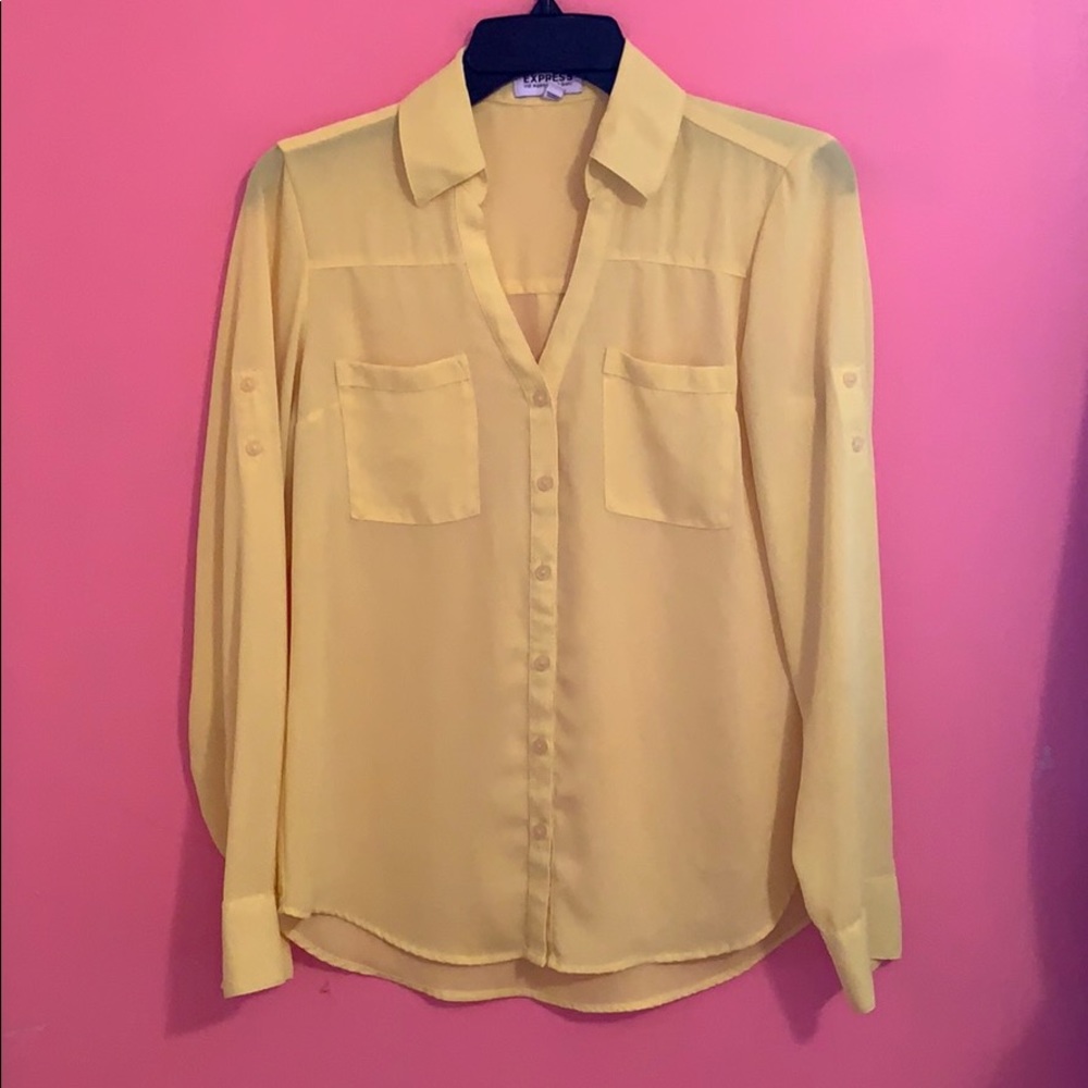 Express Neon Yellow Top